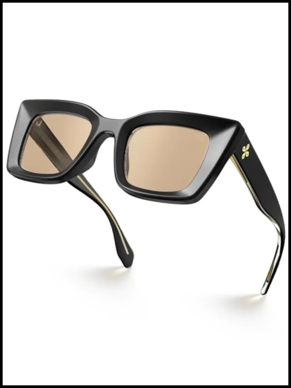 Oversized Cat Eye Sunglasses UV400 Protection Trendy Vintage Frame